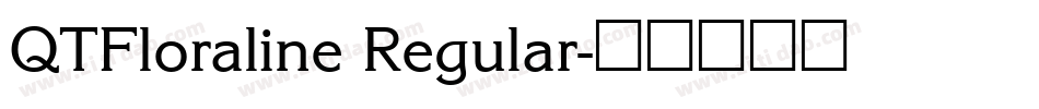 QTFloraline Regular字体转换